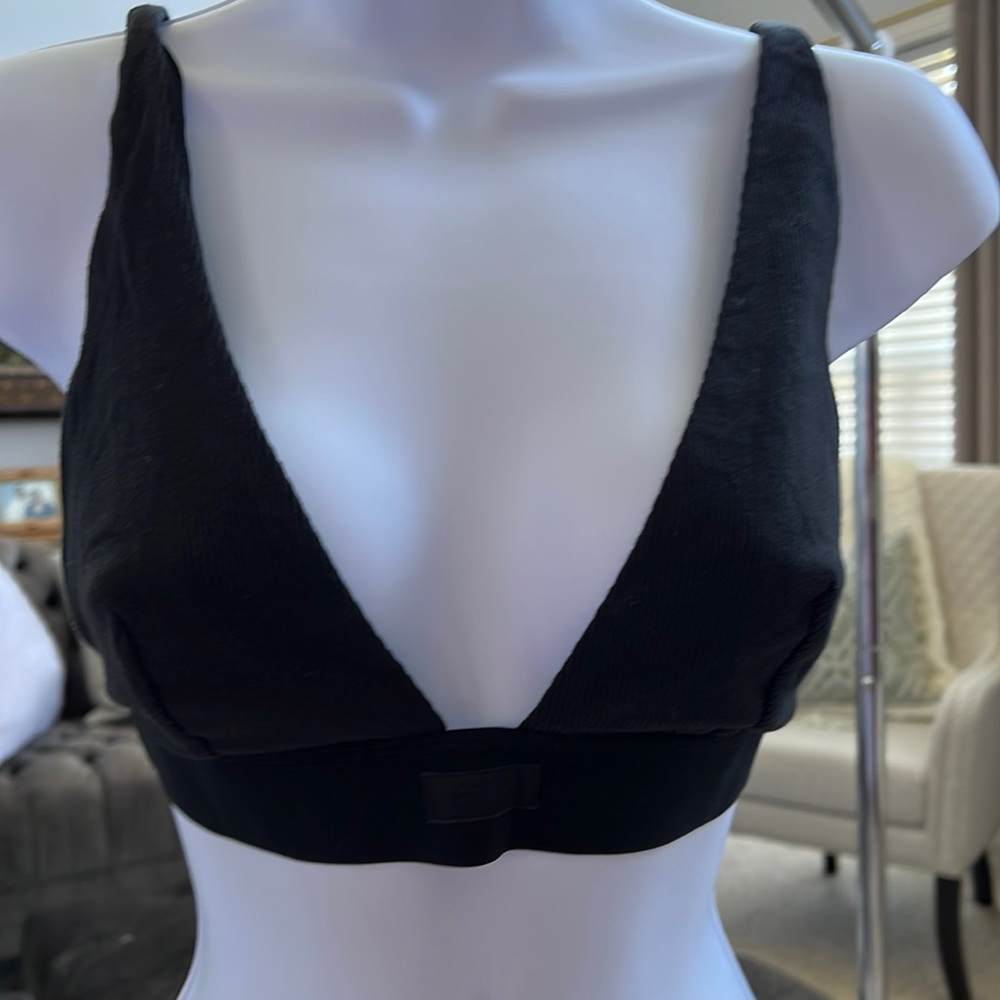 Skims cotton plunge bralette